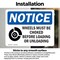 Signmission Wheels Must Be Chocked Before Loading OSHA Notice Sign, Vinyl Decal, 7in W x 5in L, 2PK OS-2PACK-NS-D-57-L-16906 - alternate 4